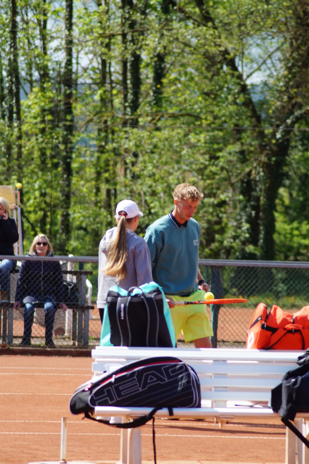 Kurze Pause zwischen den Matches